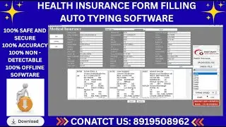 Health Insurance Form Filling Auto Typing Software Free Download