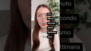Learn Italian time words #italy #italiaonline #languagelearning #learnitalian