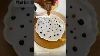 Reverse ink drop / Alcohol ink resin coaster / Resin Art #diyresin #resin