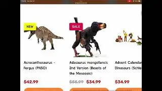 INSANE discount on BEASTS OF THE MESOZOIC ADASAURUS and ACHERORAPTOR on Happy Hen Toys!
