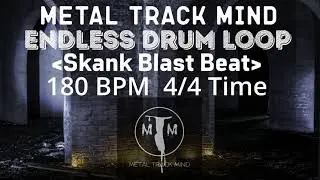 Endless Skank Blast Beat Drum Loop 4/4 Time 180 BPM