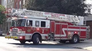 Lancaster City Bureau of Fire Truck 64-2 Responding