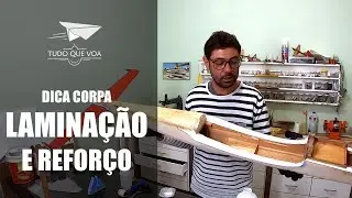 DICA CORPA, Laminação e reforço aeromodelo de 37 anos de idade - #CTQV