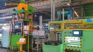 Action Deep Drawing Press-Customize 4-Post 350 Ton Double-Action Deep Drawing Press Test Run