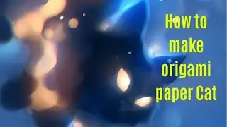 How to make origami paper cat face