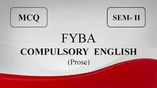 MCQ || FYBA || Semester 2 || Compulsory English