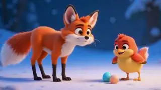 Fox and Bird  A Snowy Forest Tale