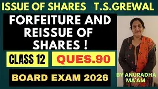 Gaurav applied for 5000 shares of ₹10 each | Issue of shares | Class12 accounts | T.S.GREWAL Ques 90