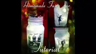 DIY Fairy Lantern Glow Jar Lamp (no tissue version)
