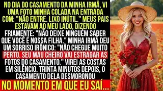 No casamento da minha irmã, me chamaram de lixo logo no portão    e o dia feliz dela acabou ali