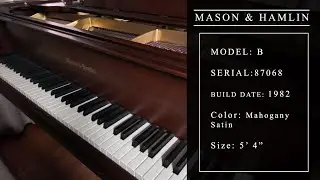 Mason & Hamlin Art-Case Baby Grand Piano | HAYDN | MOZART | CHOPIN