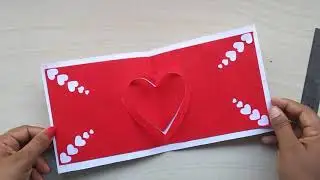 how to make Valentine popup greeting card | Love Cards | Gift | Yami Crafting |35