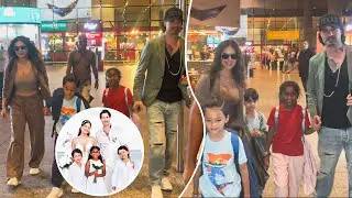 Family Time For Canadian-American Star Sunny Leone, Gets Clicked At Mumbai Airport Arrival