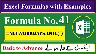 Excel Formula NETWORKDAYS INTL Function