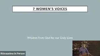 Seven Women's Voices in the Gospel of John - Keith Blair - May 11, 2025