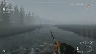 Fisherman fishing planet Kaniq Creek unique & trophy pink salmon