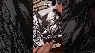 [ASMR] Drawing GRIFFITH /Femto - Berserk  #satisfying #asmr #shorts