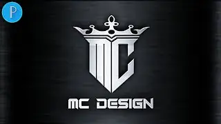 Cara membuat logo monogram 2 huruf inisial M-C di pixelLab