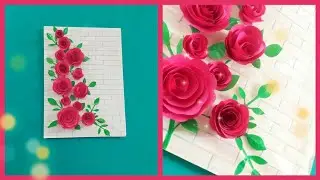 Unique Flower Wall Hanging by Crafter Anam / Paper Craft For  Decoration / Wall Mate DIY Wall Decor