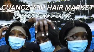 GUANGZHOU HAIR MARKET|| I WENT TO THE BIGGEST HAIR MARKET 🇨🇳 (human hair wigs vendors )