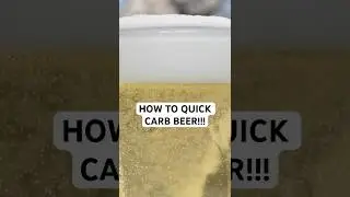 How to Quick Carbonate Beer!