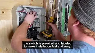 50-Amp 240-Volt Indoor-Rated Manual Transfer Switch (Model 201193)