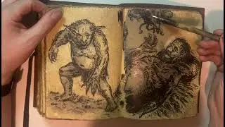 Sketchbook Tour 2026: Raw Ink Character Designs & Dark Fantasy Art