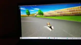 My first TAS experiments EVER!  N64 Mario Raceway Daisy Mach Bike TAS