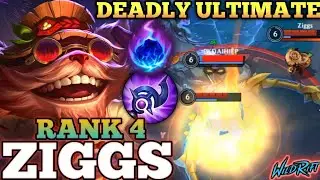 ZIGGS DEADLY BOMB BURST DMG! AGGRESSIVE MIDLANE KILLER - TOP 4 GLOBAL ZIGGS BY Ziggs - WILD RIFT