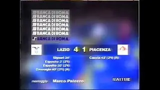 1995-96 (1a - 27-08-1995) Lazio-Piacenza 4-1 Servizio D.S.Rai3