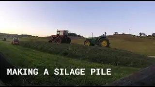 Creating a Silage Pile on a Dairy Farm