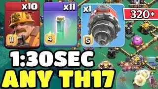 Стратегия атаки Th17 Super Miners с буровой машиной и RC Invi Charge || Clash of Clans || COC