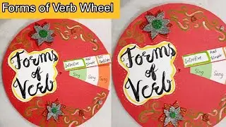 Forms of Verbs Wheel || Verb Project for School || Working Model on Verbs