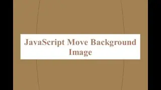 JavaScript Move Background Image