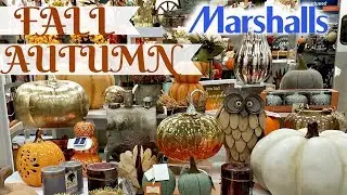 Shop with Me !  At Marshalls Fall / Autumn Decor Walk Through 2017