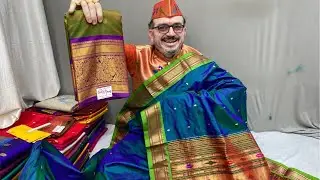 Pure Silk Gadwal & Pure Silk Double Pallu | Kasturi Paithani Yeola | Sarees live