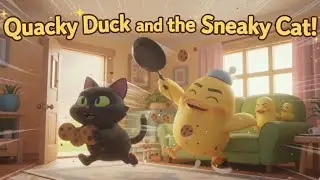 Quacky Duck and  Cat | Funny Cartoon Story for Kids | Luma Rhyme kids