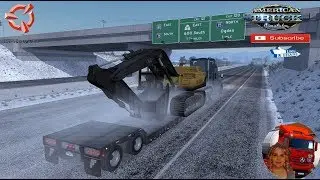 American Truck Simulator (1.36) Frosty Winter Weather Mod v2.7 (1.36) Utah DLC + DLC's & Mods