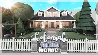 Colonial Family Home | Bloxburg Speed Build