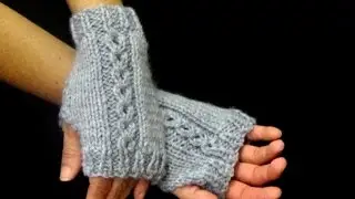 Mitones con Adorno. Paso a Paso. How to Knit Mittens 2 Agujas/tricot/palitos (326)