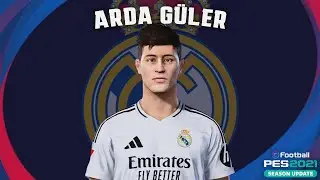 Arda Güler🇹🇷 (Real Madrid) How to create in Pes 2021