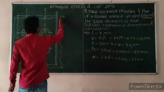 #second year #Double riveted lap joint - chain type#and it's problem