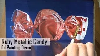 Realistic Candy Still Life Oil Painting Demo