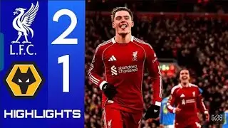 Liverpool 2 - 1 Wolves . Florian With and Gravenberch Goals - Premier League Goal 