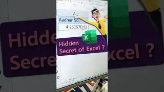OMG😱Hidden Secret of Excel😳Number Format Hidden Trick #shorts #ytviral #ytshorts #excel #msoffice