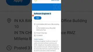 #Software #Engineer II #walmart #hiring #freshers #entryleveljobs