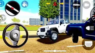 Mahindra white Colour thar game video 2025 new indian car simulator game car game video 2025
