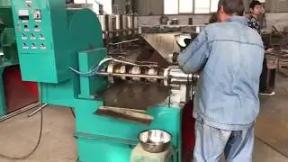 Rice bran oil press,Spiral extruding oil press