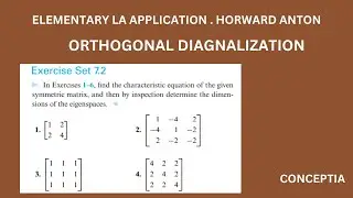 Solve Exercise 7.2 with Ease: Orthogonal Diagonalization Explained | #linearalgebra #maths