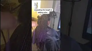 Custom ombre box braids: time-intensive beauty #fok